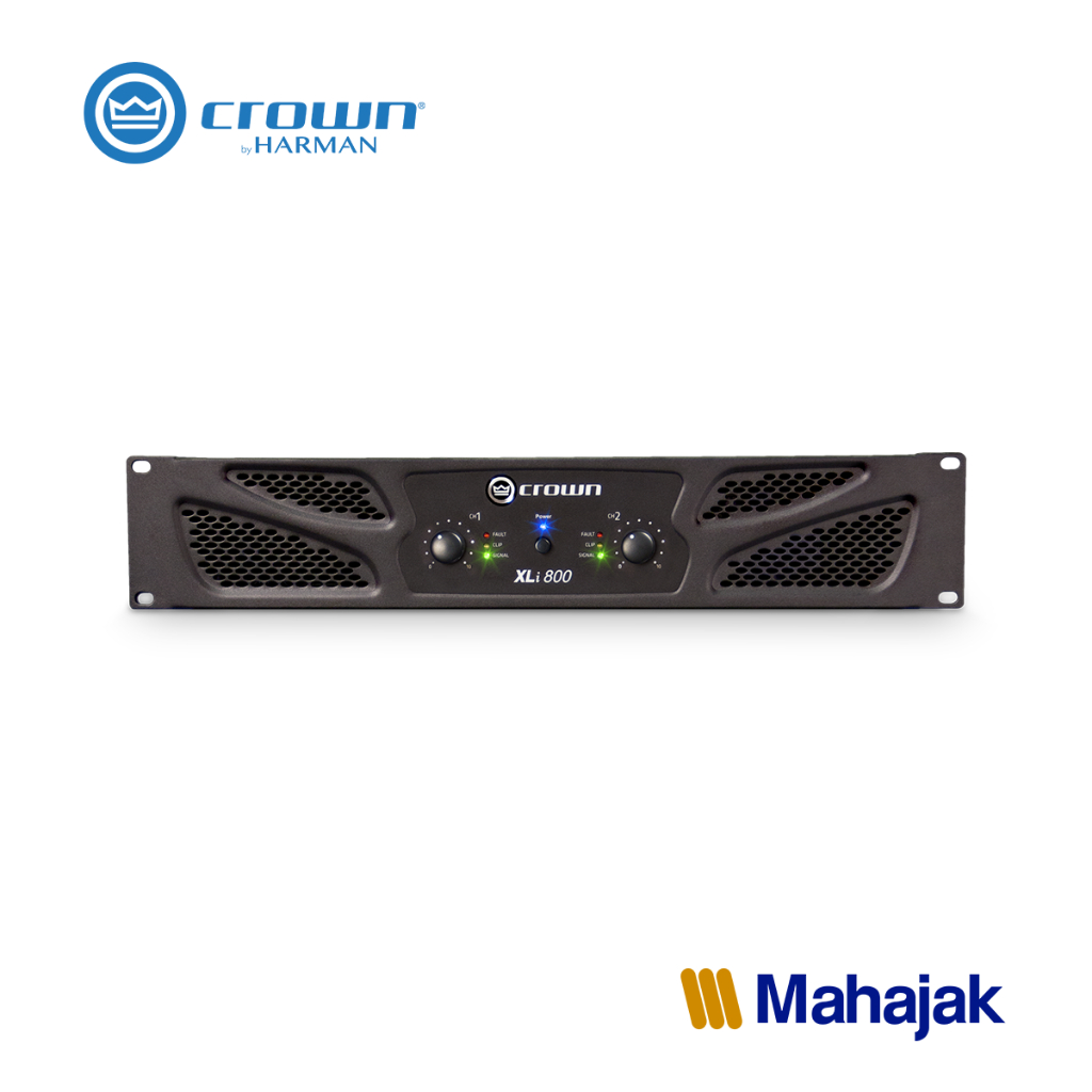 CROWN XLi 800 เครื่องขยายเสียง 2 ชาแนล 300 วัตต์ ที่ 4 โอมห์ เครื่องเล่นแอมปลิฟายเออร์