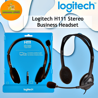ราคา💥SALE ลดพิเศษ💥⚡️หูฟังสเตอริโอ⚡️Logitech H111 Stereo Headset With Microphone 3.5mm ของแท้ ราคาถูกๆ 1Y.