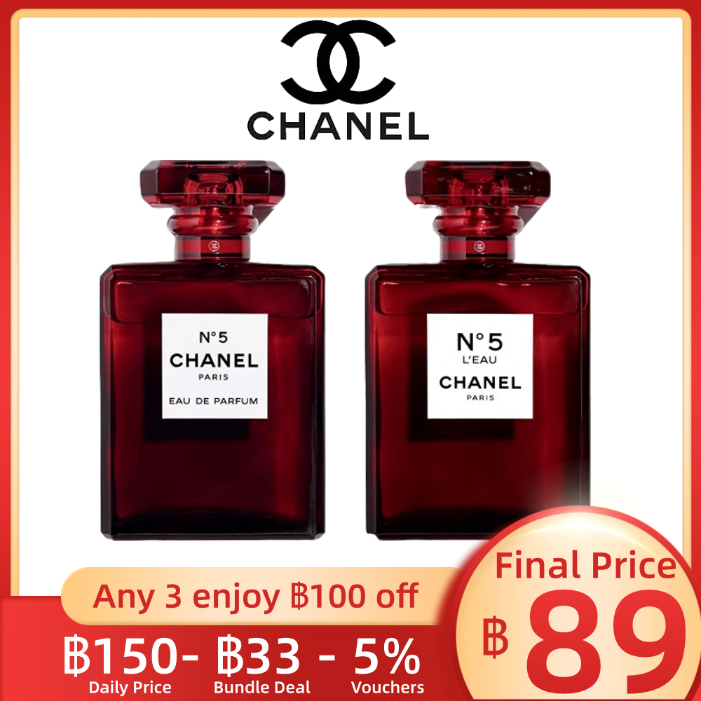 [ น้ําหอมแบ่งขาย แท้ %] No 5 L'Eau Red Edition EDP / EDT 2ml/5ml/10ml For Women