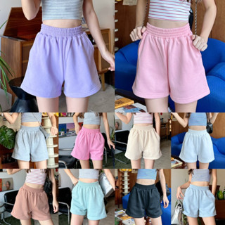 (ไม่ผลิตเพิ่ม) กางเกงวอร์มขาสั้นผู้หญิง ผ้านุ่ม ใส่สบาย ใส่อ…