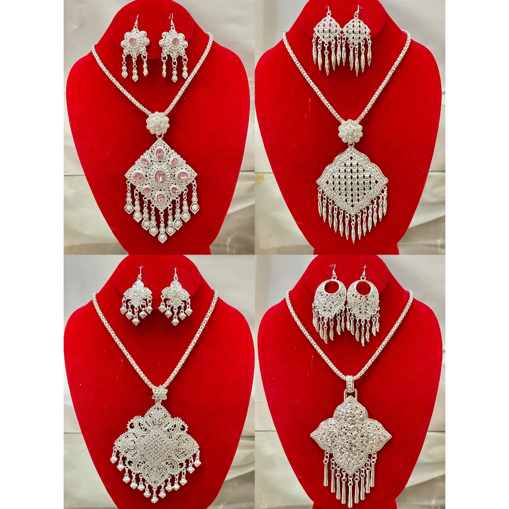 สร้อยคอเงิน เครื่องประดับชุดไทย สร้อยคอชุดไทย สร้อยคอสีเงิน