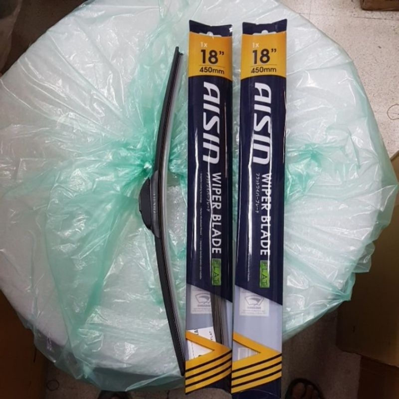 ใบปัดน้ำฝน  ใบปัด ปัดน้ำฝน AISIN ขนาด 18นิ้ว 450มม 2ใบ แบบขอเกี่ยว