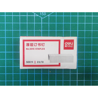 Deli 0015 Staples ลวดเย็บกระดาษเบอร์ 23/10 (75 Sheets) เย็บได้ 500 ครั้ง ลูกแม็ก ลวดเย็บ อุปกรณ์สำนักงาน พร้อมส่งจากไทย