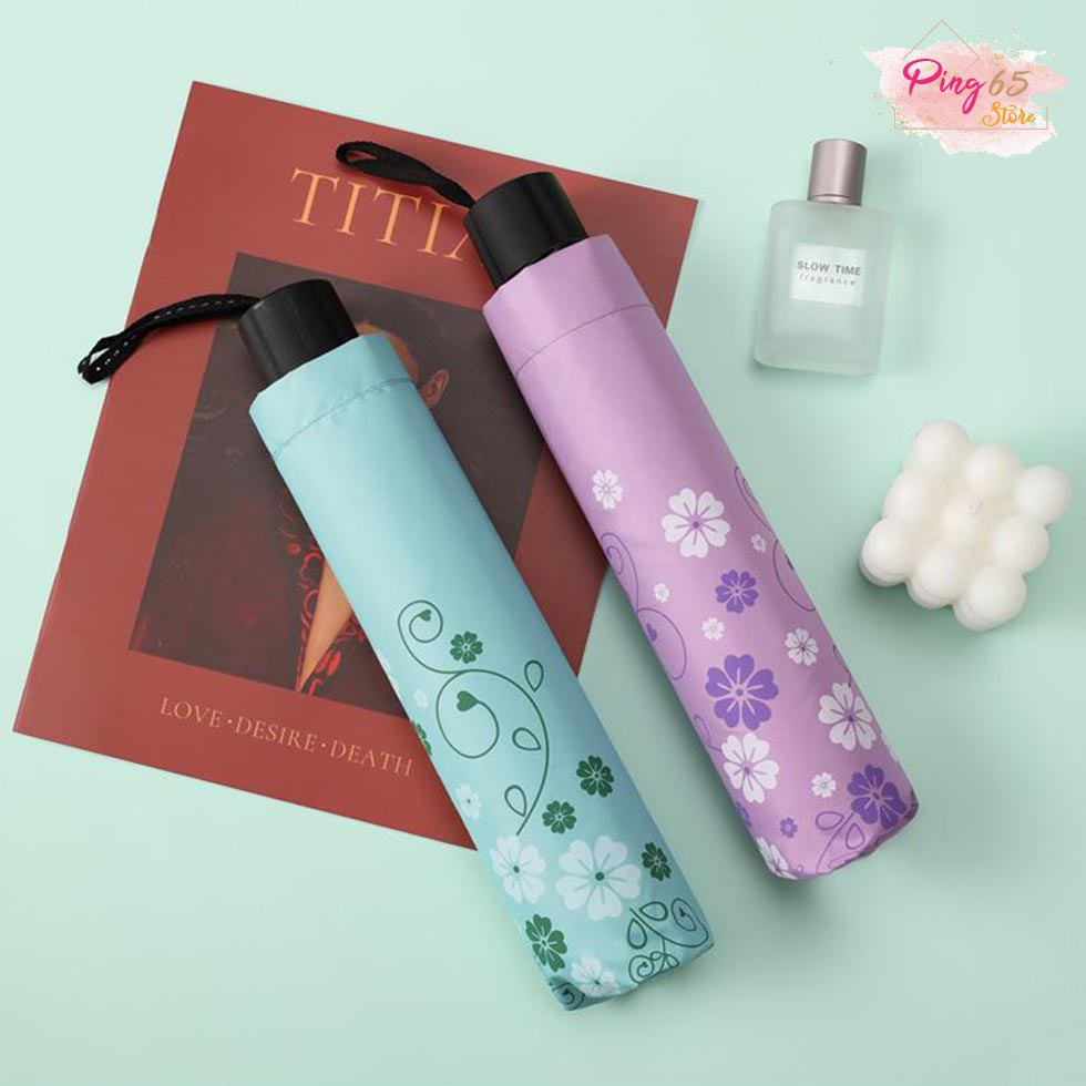 ร่มพกพากันยูวี มินิมอล ขนาดเล็ก ร่มพับได้แฟชั่น กันน้ำ กันฝน กันแดด - รูปที่ 3