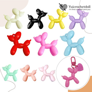 🐕 จี้สุนัขลูกโป่ง จี้อะคริลิค Acrylic Balloon Dog Charms สําหรับทําเครื่องประดับ พวงกุญแจ Diy [พร้อมส่งในไทย)