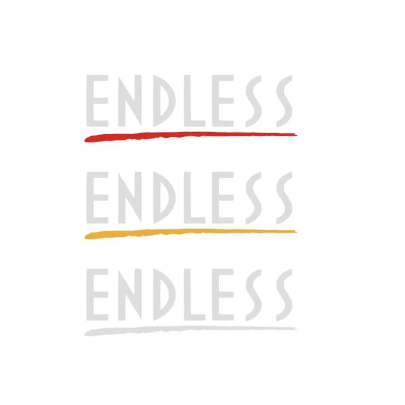 📌สติกเกอร์สะท้อนแสง #ENDLESS🔴🟡⚪