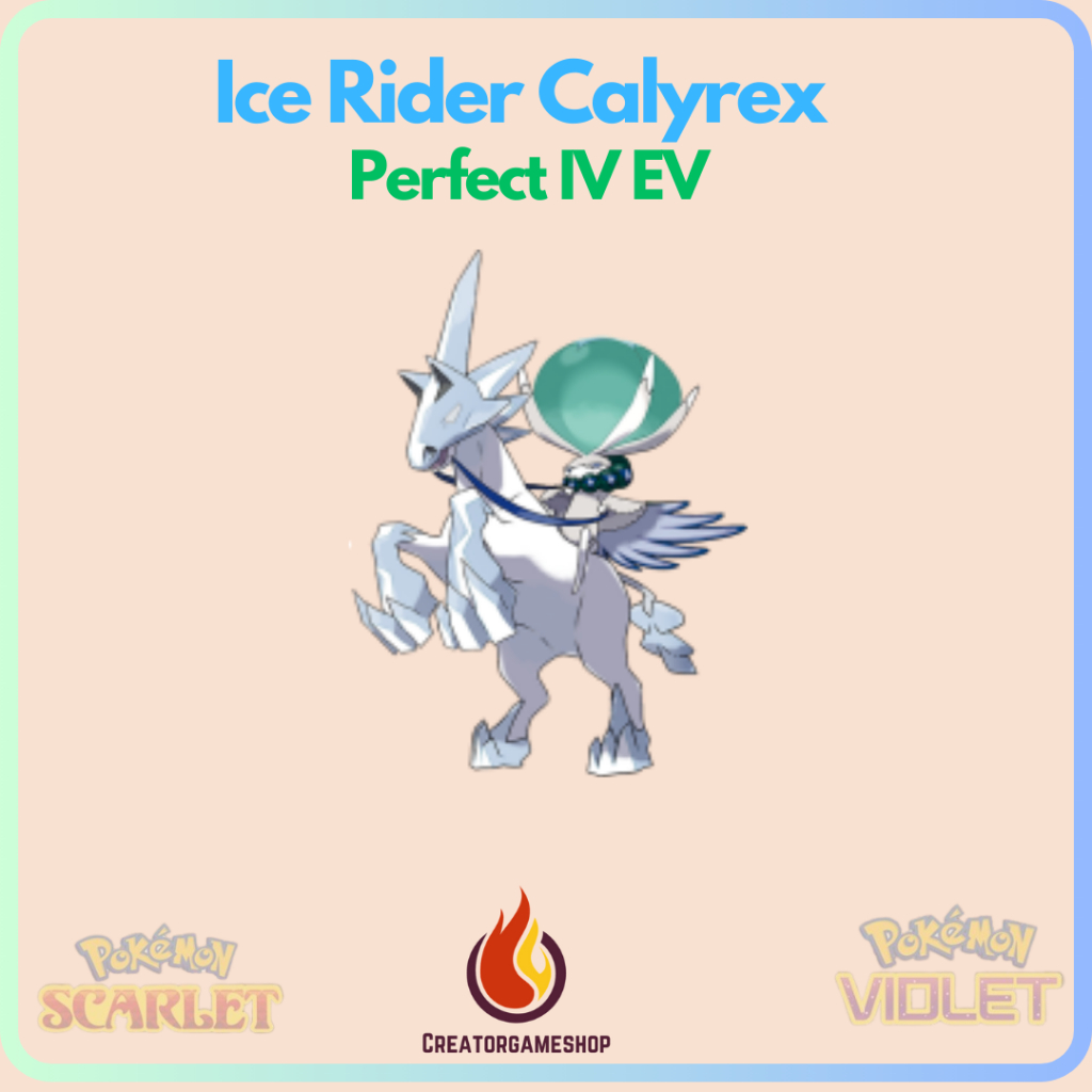 Pokemon Scarlet and Violet Ice Rider // Calyrex + Glastier