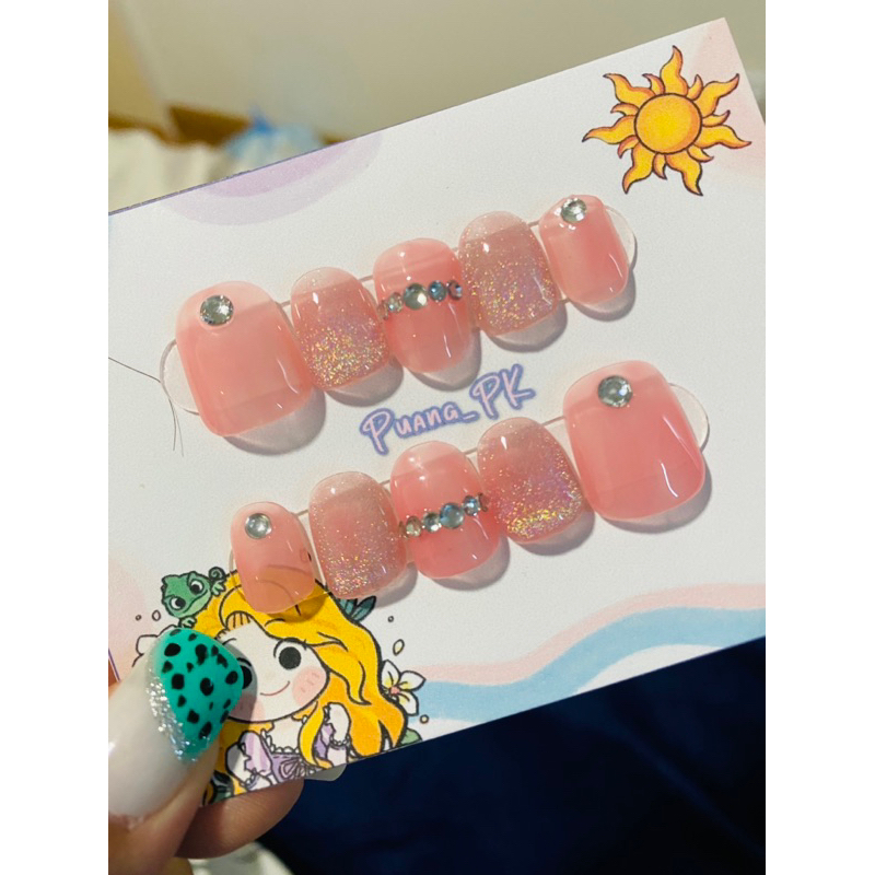 P547เล็บเจลสำเร็จรูปแท้ ไซร์ M‼️ฟรีตะไบ+กาว เล็บปลอมสำเร็จรูป เล็บปลอมเจล  เล็บเจล  สีทาเล็บ อ่านราย