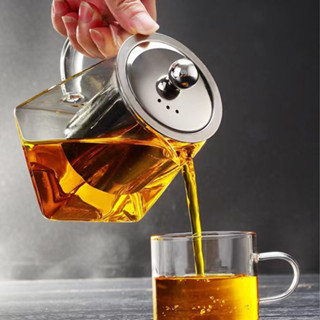 กาชงชา มี ที่กรอง 350 มล.  ทนความร้อนสูง กรองสแตนเลส 304