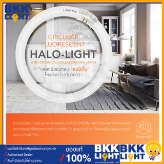 LAMPTAN หลอดนีออนกลม 32W Circular Fluorescent Lamp แสง Daylight (HALO-PHOSPHOR) หลอดฟลูออเรสเซนต์