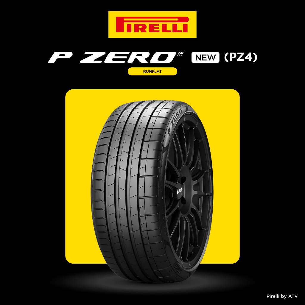 [ติดตั้งฟรี 245/45R20] PIRELLI ยางรถยนต์ (*) รุ่น P ZERO PZ4 (Runflat) (ยางขอบ 20 ยางรันแฟลต) (สอบถามสต็อกก่อนสั่งซื้อ)