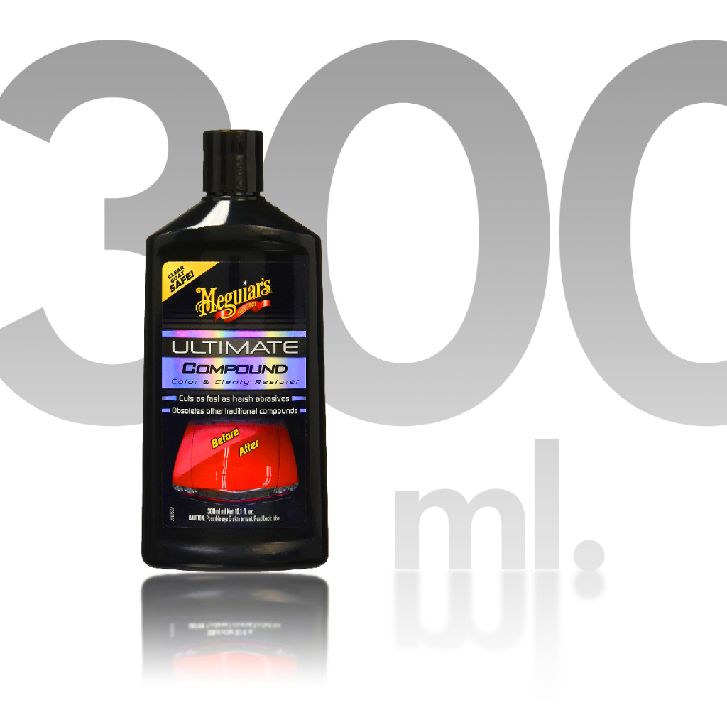 Meguiar's G172300 Ultimate Compound ยาขัดสีรถสำหรับลบรอยขนแมว รอยขีดข่วน และคราบออกซิเดชั่น ขนาด 300 ml.