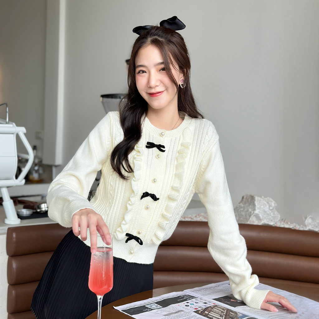 Mabelle Cardigan คาร์ดิแกนไหมพรม Miladi