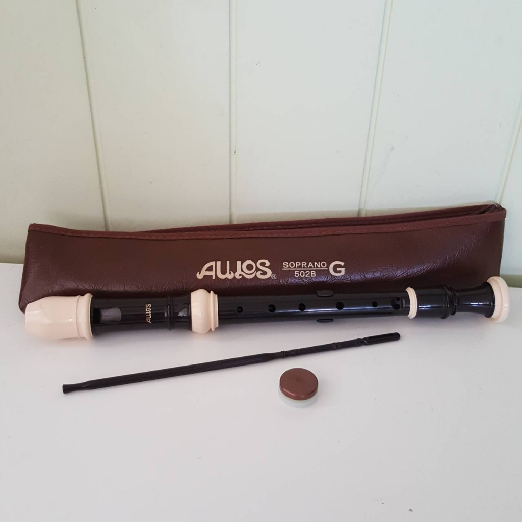 ขลุ่ย Flute Aulos Soprano 502B (G) มือสองสภาพดี พร้อมกระเป๋าหนัง