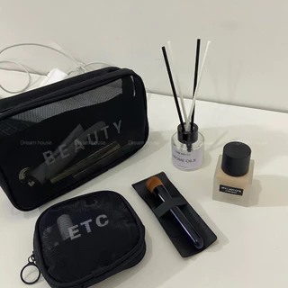 [🇹🇭จัดส่งวันนี้]กระเป๋าเครื่องสำอางค์ ความจุสูง เครื่องสำอางกระเป๋า Wash Bag แบบพกพา ผ้าตาข่าย