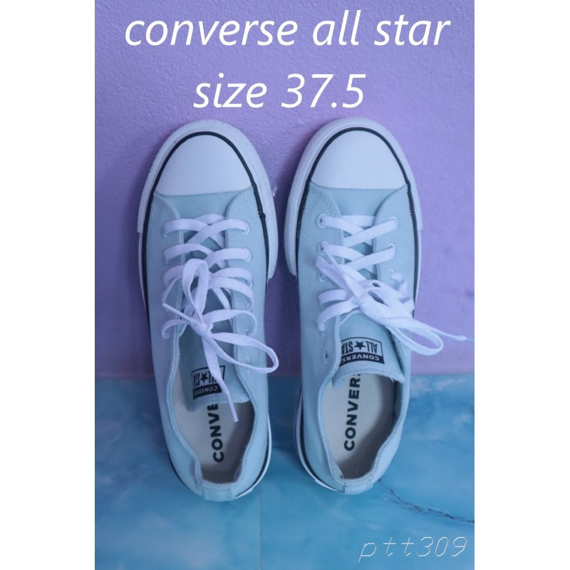 รองเท้าแบรนด์เนมของแท้💯%รองเท้าผ้าใบ  converse all star เสริมส้น ของแท้มือสองสภาพดี