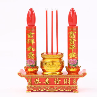 กระถางธูปไฟฟ้า CANDLE เทียนชาร์จไฟ/ใส่ถ่าน เชิงเทียนปลอม เทียนเสียบไฟ