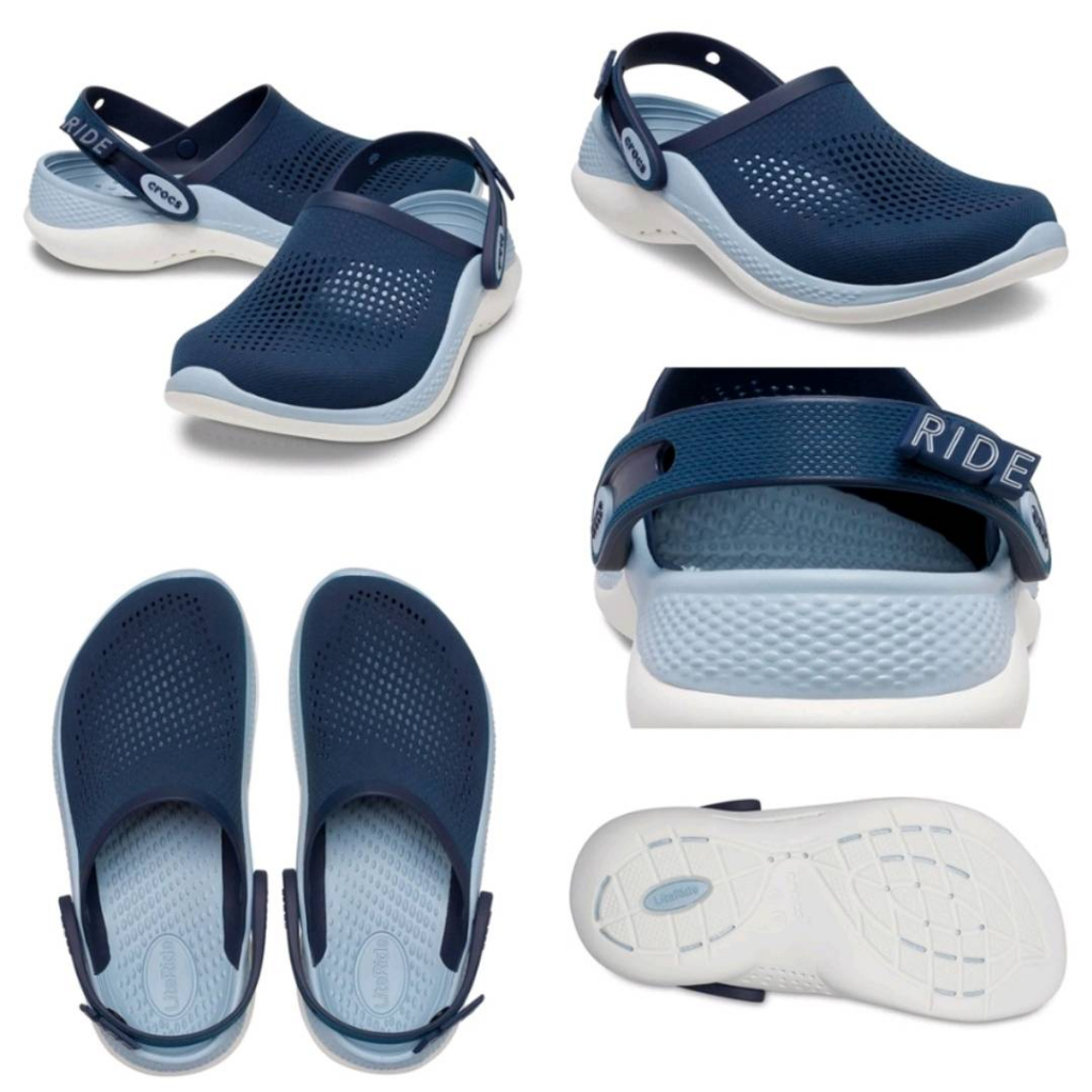 Crocs 360 Marbled LiteRide Clog รองเท้าแตะครอกส์หัวโต รุ่นไหมล่าสุด พืนนี่มใส่สบายสวยหรู่ดูดีใช่ทน
