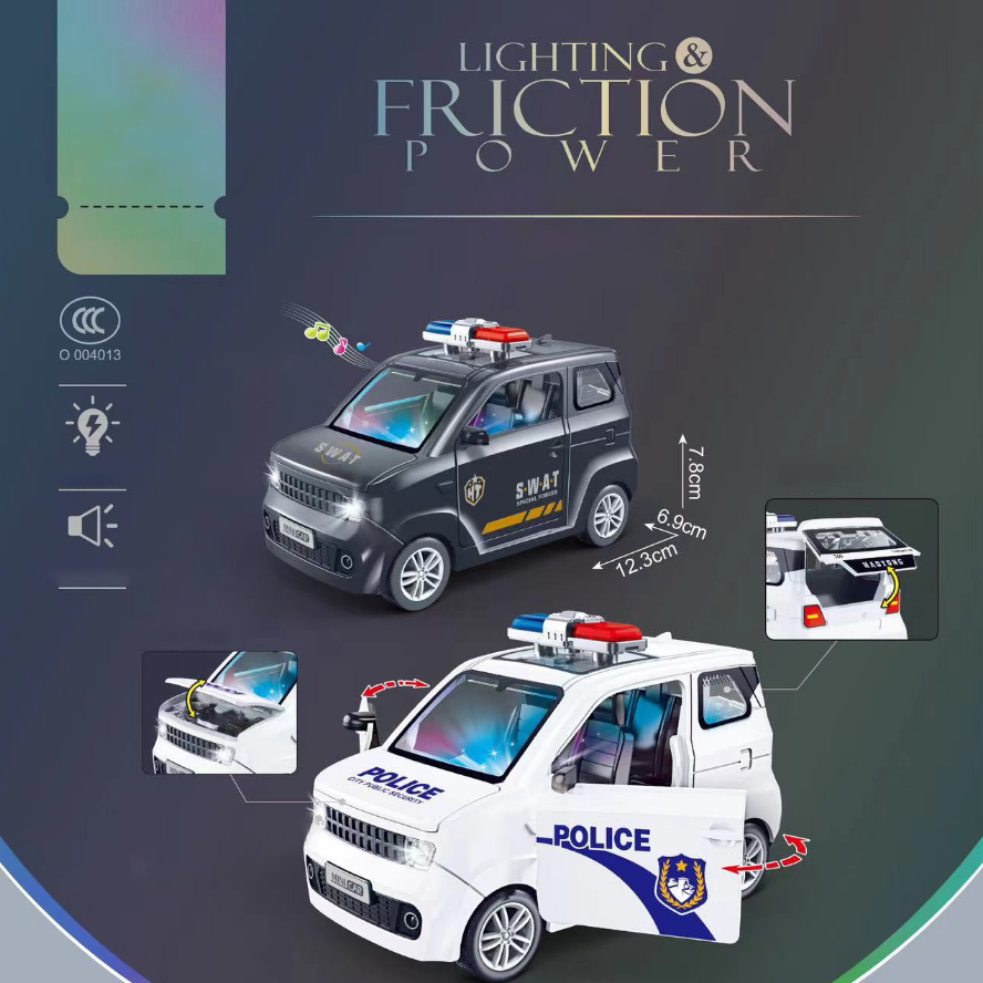 รถตำรวจ โมเดลรถOff-road รถสปอร์ต มีเสียงมีไฟ ของเล่นเด็กผู้ชาย วัสดุคุณภาพดี คงทนแข็งแรง[พร้อมส่ง]
