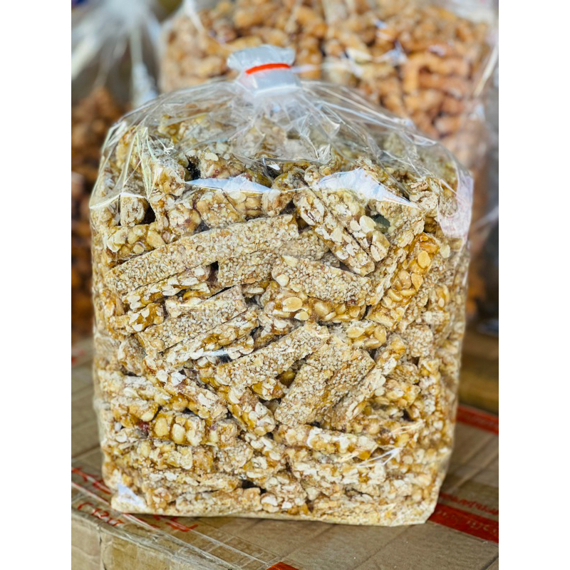 ถั่วตัดแผ่นหนา น้ำหนัก200กรัม ราคา 38บาท