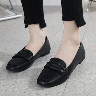 รองเท้าคัทชู รุ่น Moa ทรง LOAFER พื้นนุ่ม ใส่สบาย ใส่ง่าย ใส่ตรงไซส์ เท้าอวบเพิ่มไซส์ (คัชชู)
