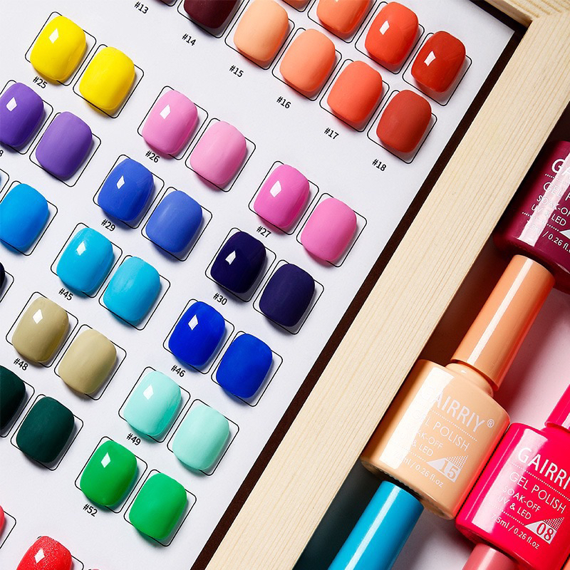 สีทาเล็บเจล GAIRRIY สีสวยเหมือนสีขวดมี 80 สีให้เลือก ขนาด 7.5ml. 🌈พร้อมส่งมาก🌈 - รูปที่ 4