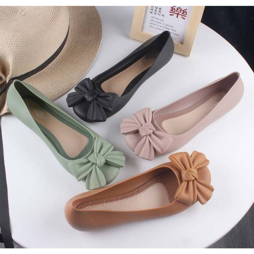 รองเท้าคัชชู เพื่อสุขภาพหน้าโบว์เรียบรุ่น 837