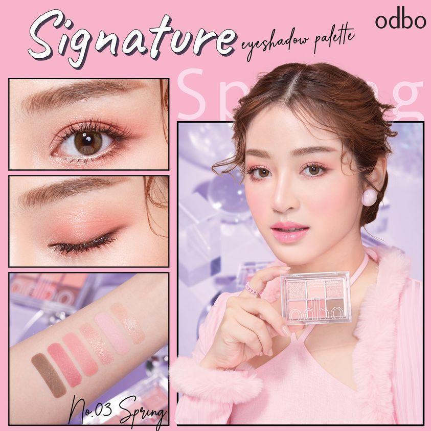 (OD276) Odbo signature eyeashdow palette อายแชโดว์ พาเลท 6 สี - รูปที่ 3