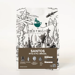 [ขายดี] Brazil Santos NY2/ 3 FC (Natural) | เมล็ดกาแฟคั่ว MOTMOT COFFEE