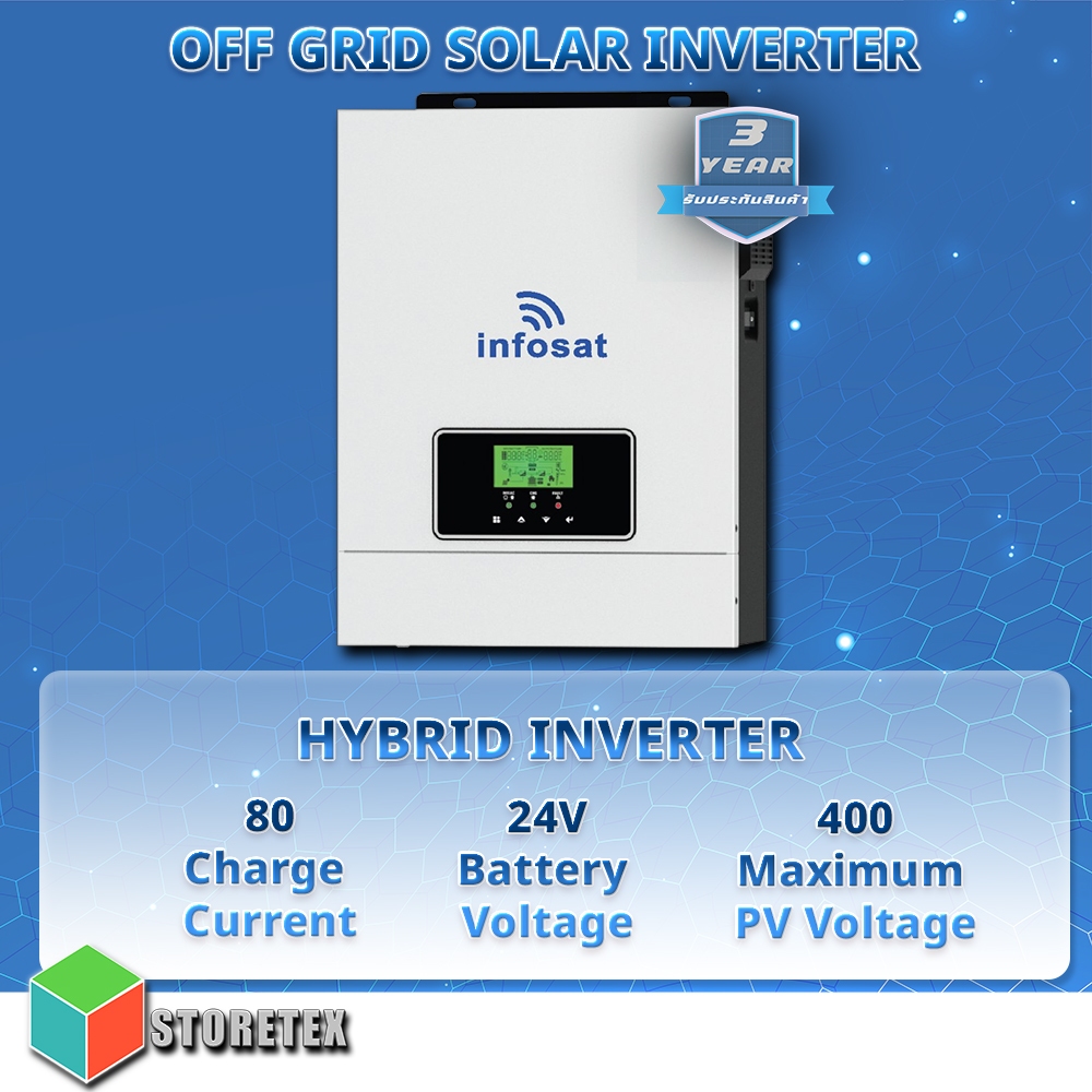 INFOSAT OFF Grid Solar Hybrid Inverter 3.2 KW.