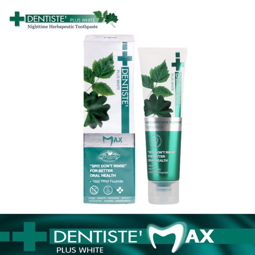 [สินค้าขายดี] Dentiste’ Anticavity Max Fluoride Toothpaste ยาสีฟันสูตรแปรงแห้ง 20/45g.