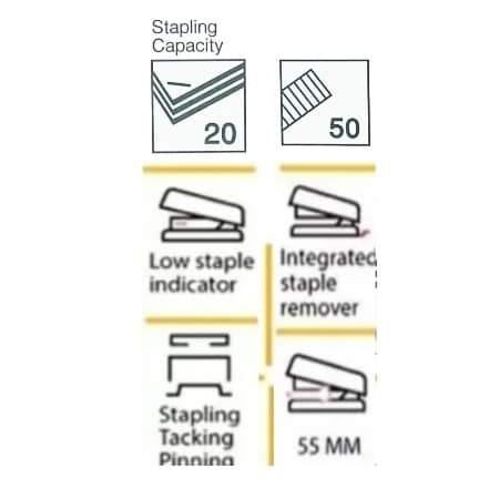 ชุดเครื่องเย็บกระดาษ elfen #PS-10 รุ่น เบาแรง 50% ชุดเซ็ต (ลวดเย็บกระดาษ #10) stapler set เครื่องเย็บกระดาษ