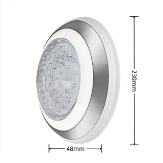 ไฟสระว่ายน้ำสแตนเลส ไฟ LED สระว่ายน้ำ AC12V IP68 โคมไฟใต้น้ำติดผนังกันน้ำ White Light