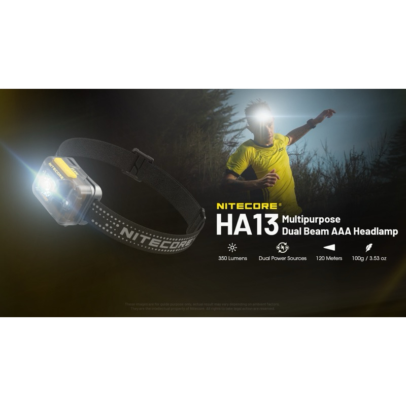 ไฟฉายคาดหัว Nitecore HA13 :สินค้ารับประกัน 3 ปี