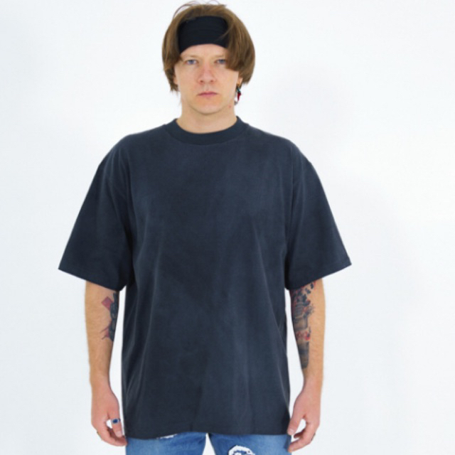 เสื้อเปล่า เสื้อยืดคอฟิต รุ่น C2 สีเฟด ทรงOversize