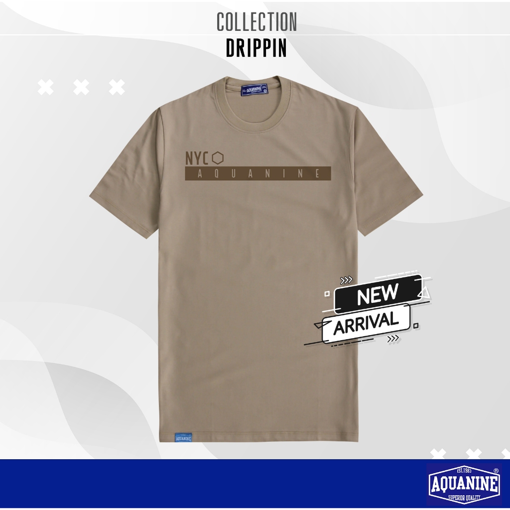 AQUANINE เสื้อยืดผู้ชาย เสื้อยืดผู้หญิง รุ่น DRIPPIN มินิมอล สตรีท ลิขสิทธิ์แท้ - รูปที่ 6