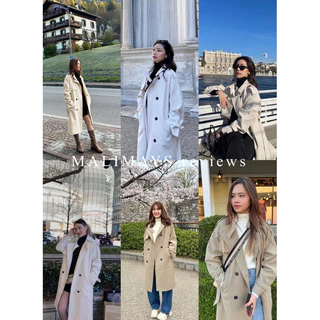 MALIMAYS - Bean Trench Coat เสื้อโค้ททรงยาว