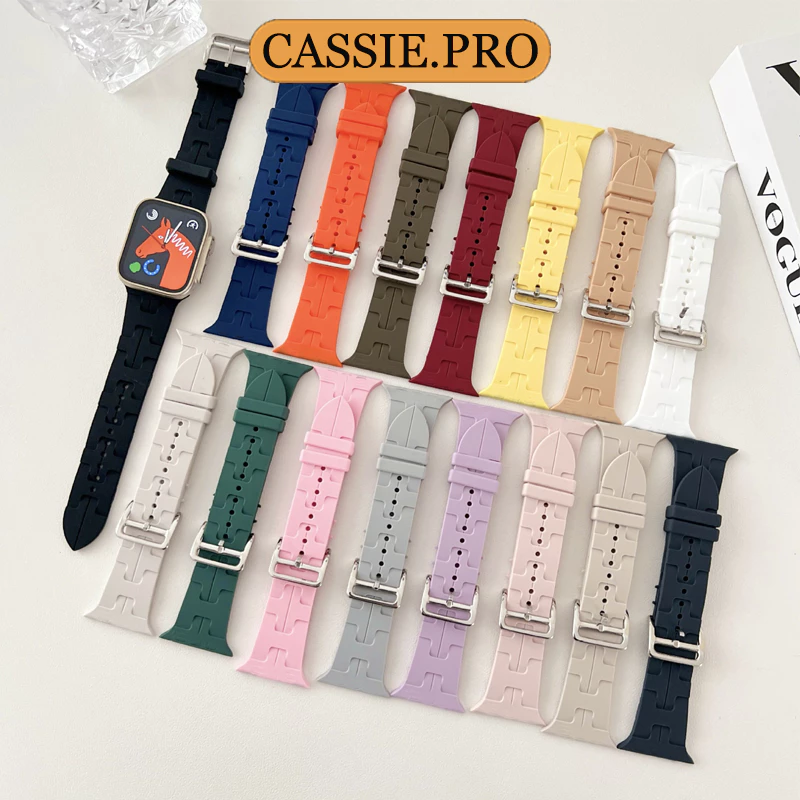 สายนาฬิกาซิลิโคน iwatch 11 10 9 7 8 6 5 4 3 2 1 se สายนาฬิการะบายอากาศ 49mm46mm38mm45mm40mm41mm42mm44mm