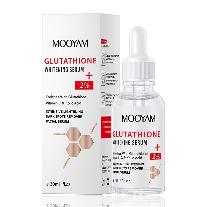 M370 mooyam เซรั่มกลูต้า เซรั่มวิตามินซี ผิวกระจ่างใส ลดฝ้า ลบจุดด่างดำ แก้หน้าหมองคล้ำ