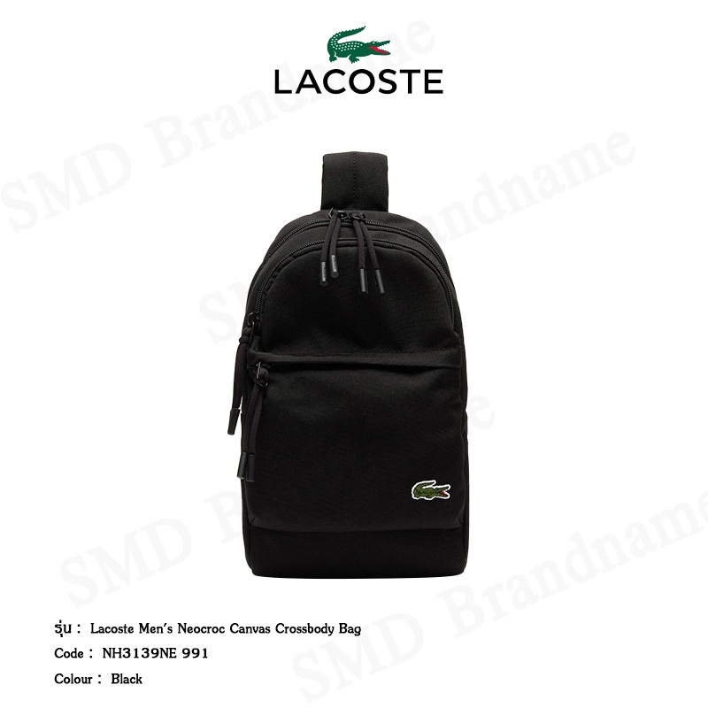 Lacoste กระเป๋าคาดอก รุ่น Lacoste Men's Neocroc Canvas Crossbody Bag Code : NH3139NE 991