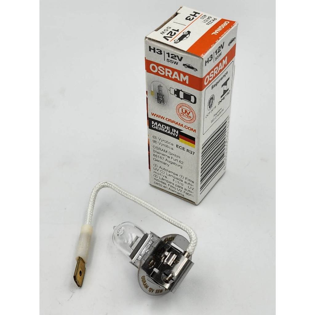 หลอดไฟ H3 12v. ยี่ห้อ osram (มีตัวเลือกวัตต์)
