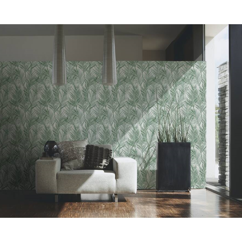 MD wallpaper วอลเปเปอร์ติดผนังชนิดทากาว ลายใบไม้    คอลเลกชัน wood n stone 4