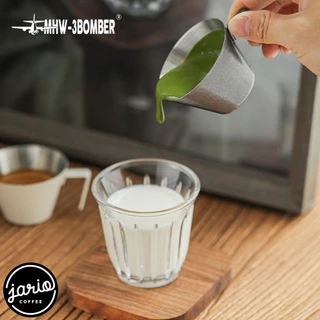 JARIO x MHW-3BOMBER ถ้วยตวงสแตนเลสปากแหลม100ml MHW-3BOMBER Stainless Steel Measuring Cup