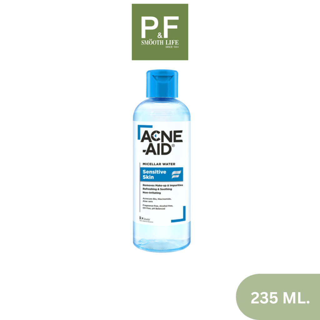 ACNE-AID MICELLAR CLEANSING WATER SENSITIVE SKIN แอคเน่-เอด ไมเซล่า คลีนซิ่ง วอเตอร์ เซนซิทีฟ 235 ML.
