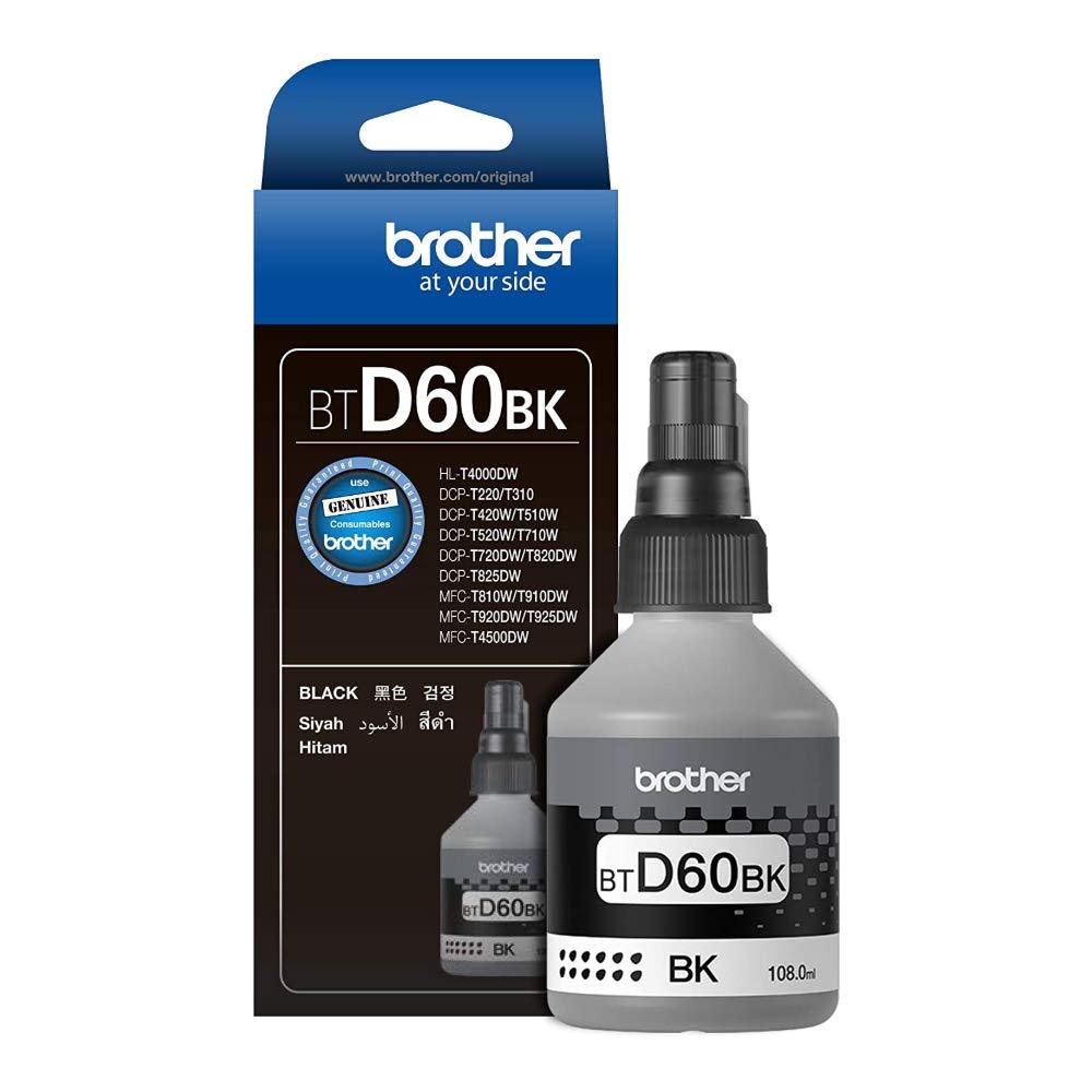 หมึกเติมเครื่องปริ้นเตอร์ Brother BT-D60 BK ของแท้ ยังไม่หมดอายุ