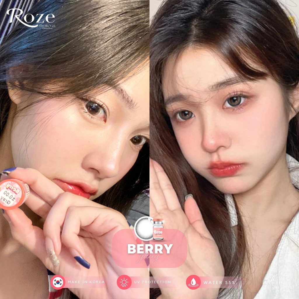 คอนแทคเลนส์ Hydrogel ลาย Berry (Roze)