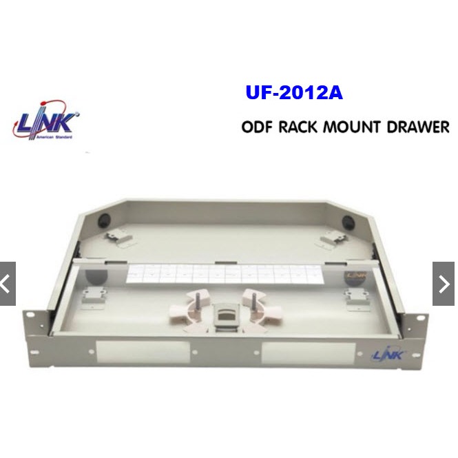 LINK UF-2012A Fiber Optic Distribution 6-24F (2 Snap-In) Rack Mount Drawer (1U), Unload