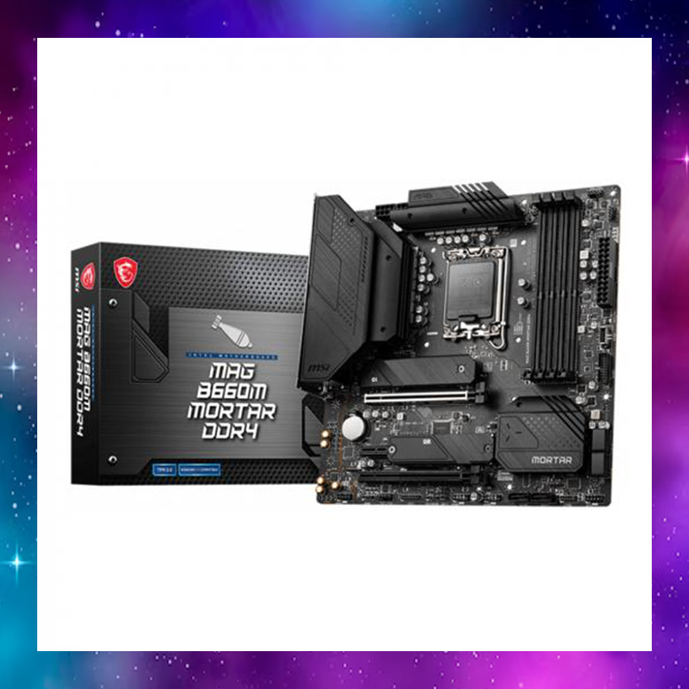 MAINBOARD (เมนบอร์ด) 1700 MSI MAG B660M MORTAR DDR4 GEN12-13 ใช้งานปกติ