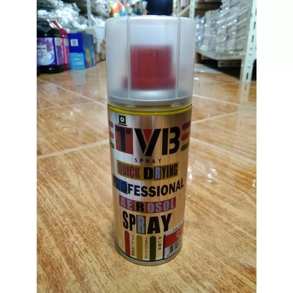 TVB Spray สีสเปรย์ทีวีบี อะครีลิค100% (พ่นโฟมและพลาสติกได้) ขนาด 200 ml.