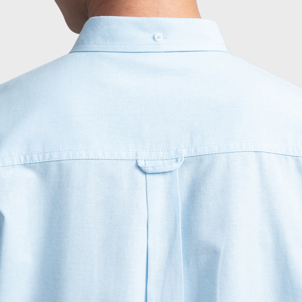 GALLOP : OXFORD CASUAL SHIRT เสื้อเชิ๊ตแขนยาว ผ้า OXFORD รุ่น GW9032 สี Sky Blue - ฟ้า / ราคาปกติ 2,190.- - รูปที่ 6